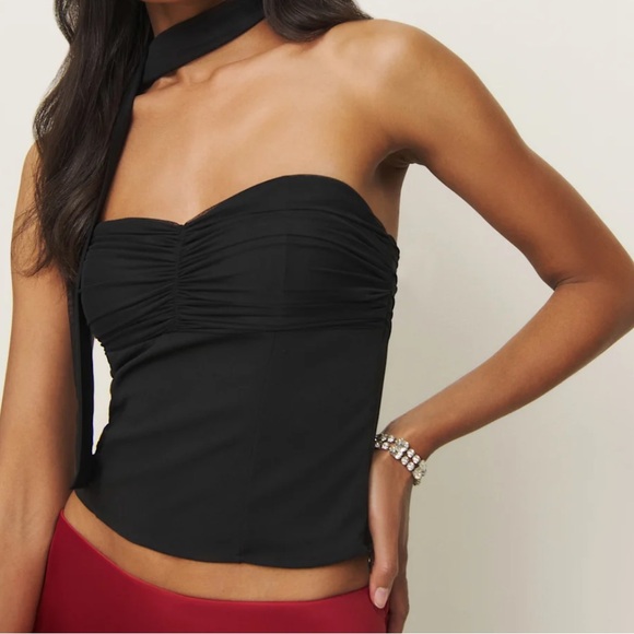 Reformation Tops - Ezra Knit Top with Scarf